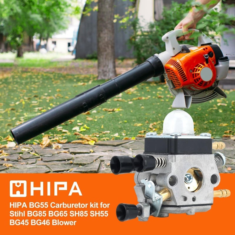 Hipa كربوراتور هيبا BG55 لآلة نفخ الأوراق STHIL BG85 BG 55 BG65 SH85 SH55 SH85C BG55Z SH55C BG45 BG46 SH55Z SH85DZ SH85Z BG46DZ BG46Z BG65DZ BG65Z BG85DZ BG85Z رقم 4229 120 0606 C1Q-S68 - Image 4